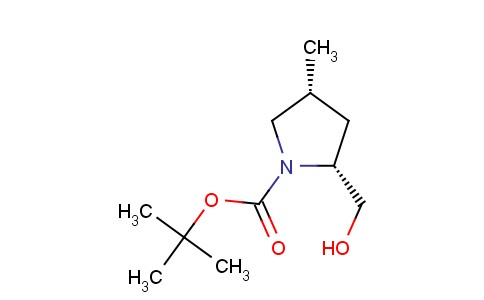 1-PYRROLIDINECARBOXYLIC ACID, 2-(HYDROXYMETHYL)-4-METHYL-, 1,1-DIMETHYLETHYL EST